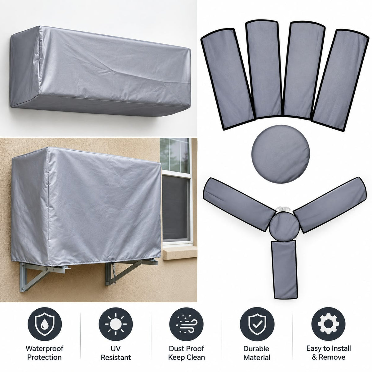 2 layer Ac Indoor & Outdoor Cover